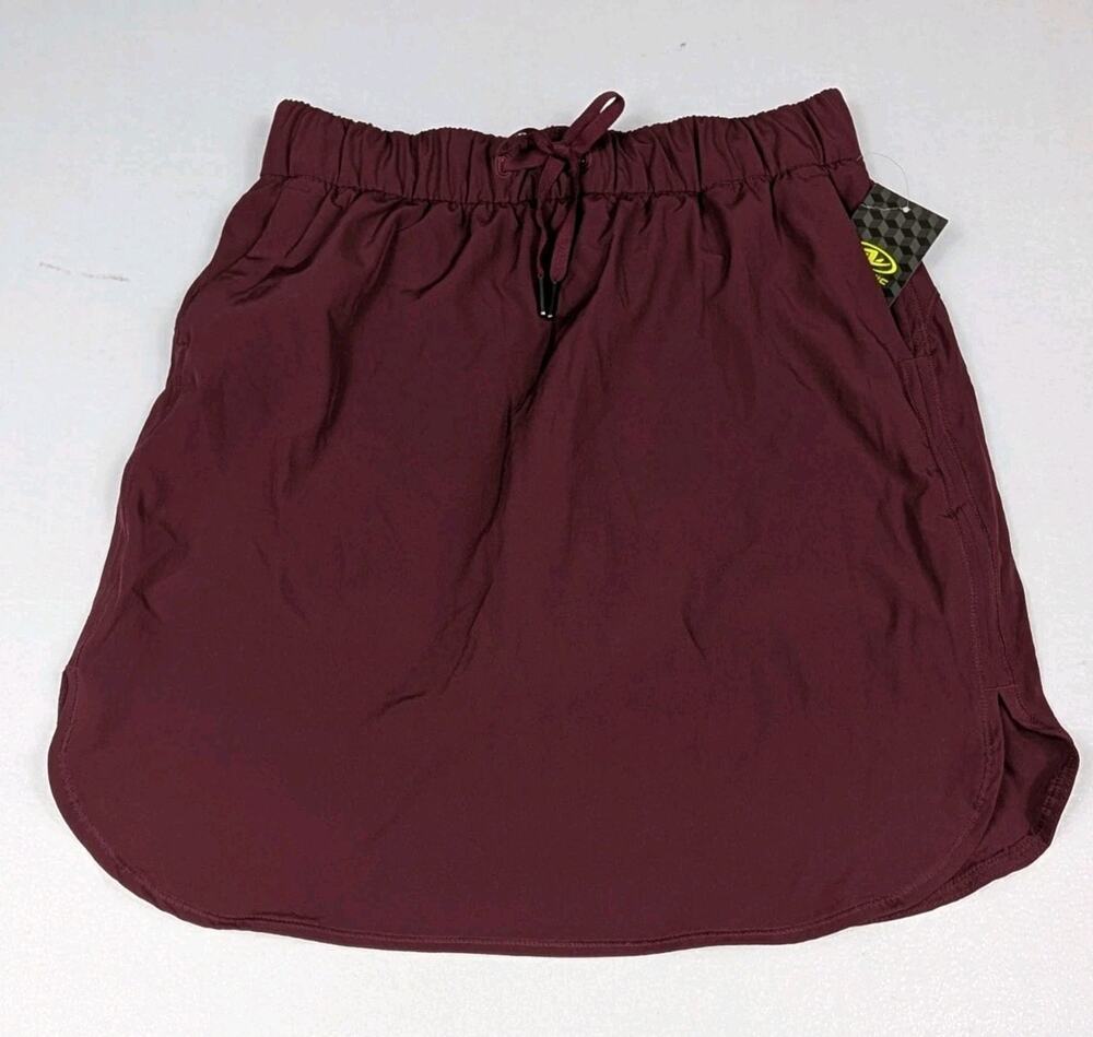 Athletic Works Women's Burgundy Athleisure Lightweight Skort, Size Small